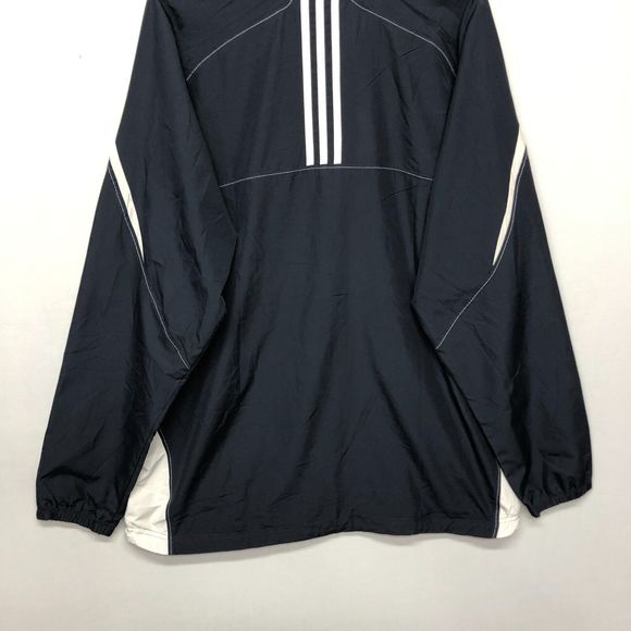 Adidas Men Full Zip Windbreaker Jacket Mesh Lined Size XL Extra Large M107 -19 - Picture 16 of 16